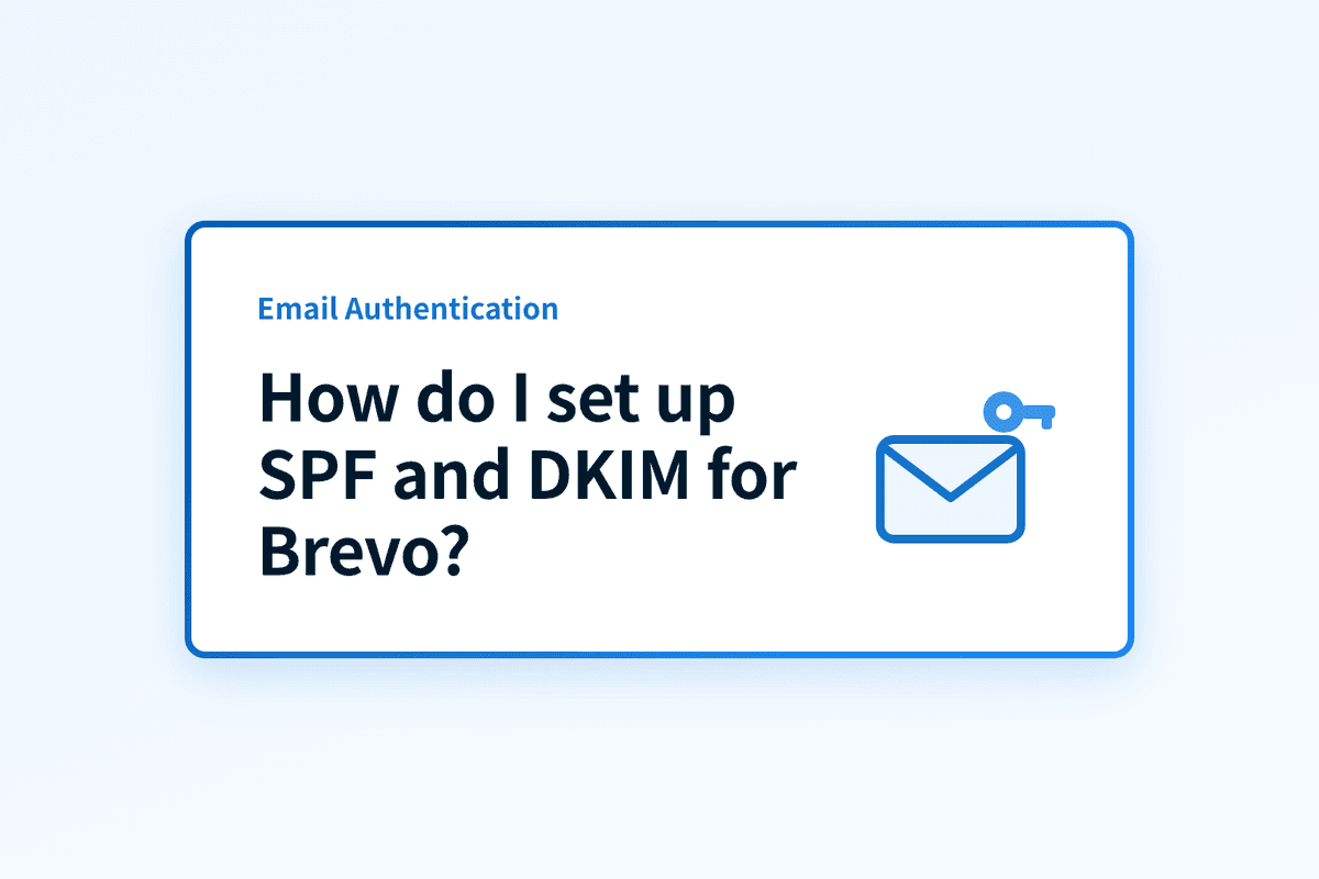 How do I set up SPF and DKIM for Brevo (formerly Sendinblue)?