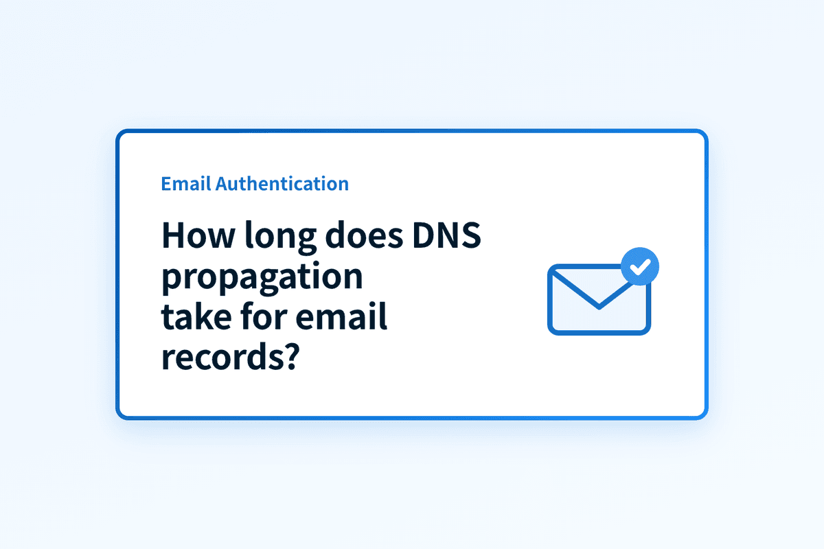 How long does DNS propagation take for email records?