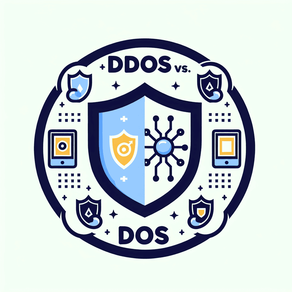 How do DDoS and DoS attacks differ?
