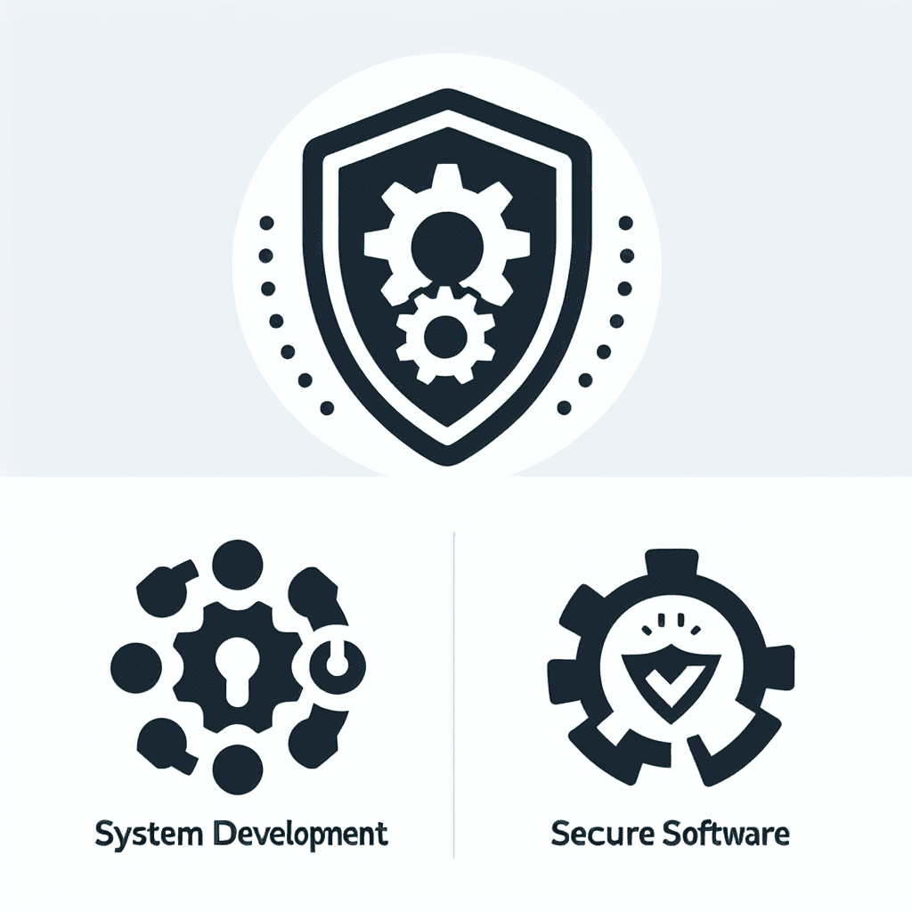 How does system development ensure cybersecurity?