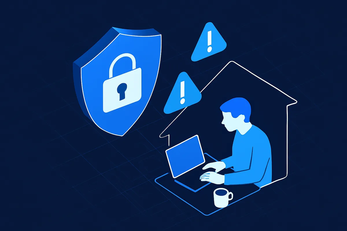 How can remote teams avoid cybersecurity risks?