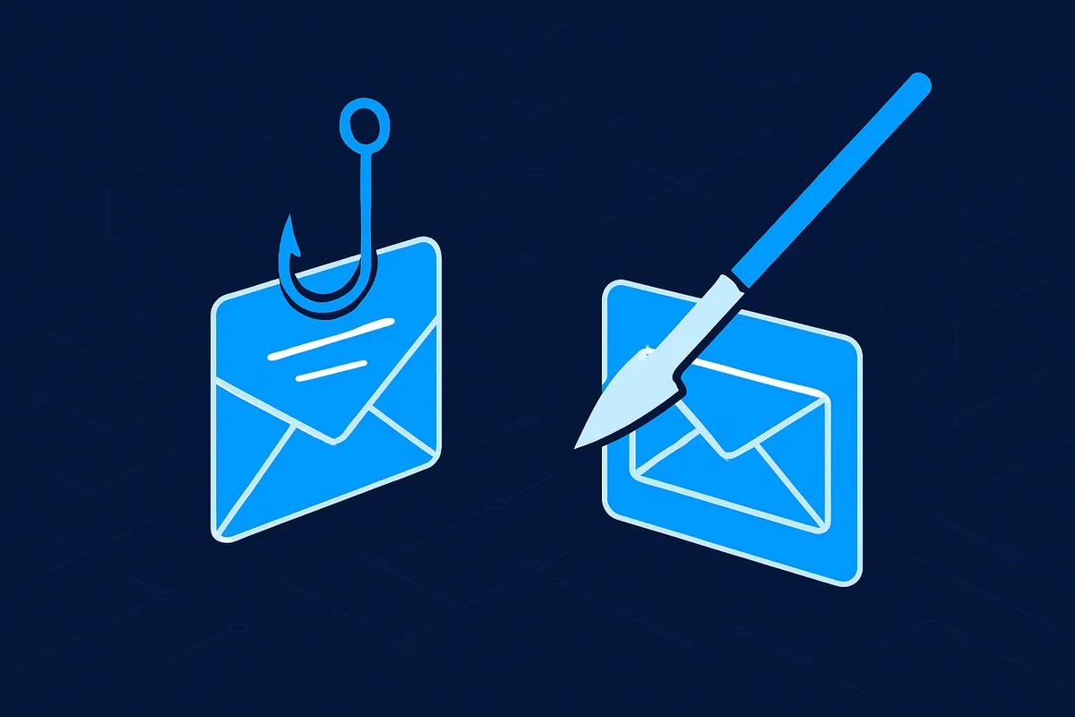 Spear phishing vs phishing: key differences in 2025